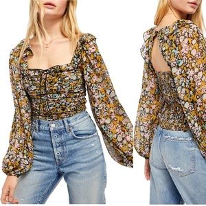 Free People Mabel Print Top